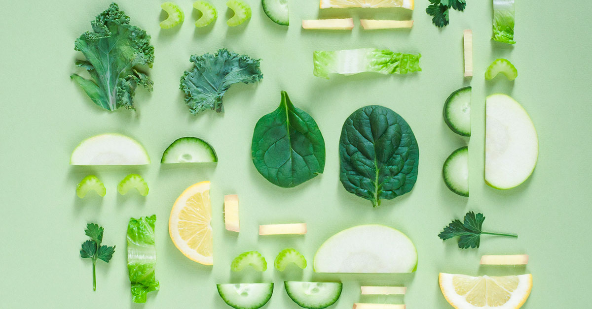 Légumes verts aliments froids en diététique chinoise